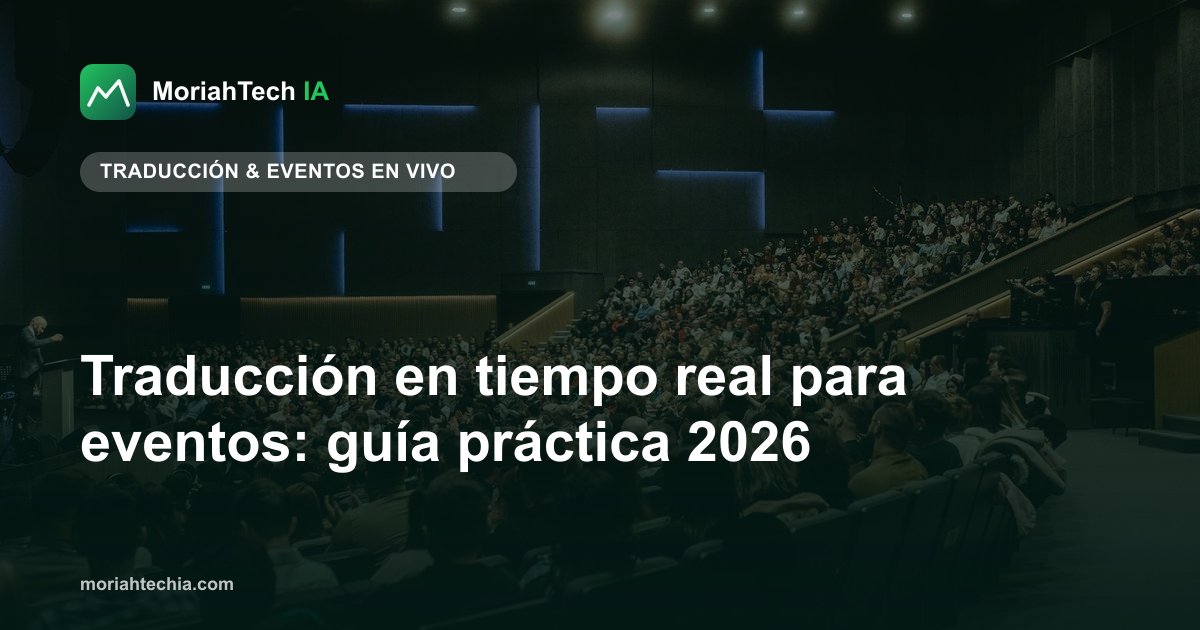 Traducción en tiempo real para eventos: guía práctica 2026
