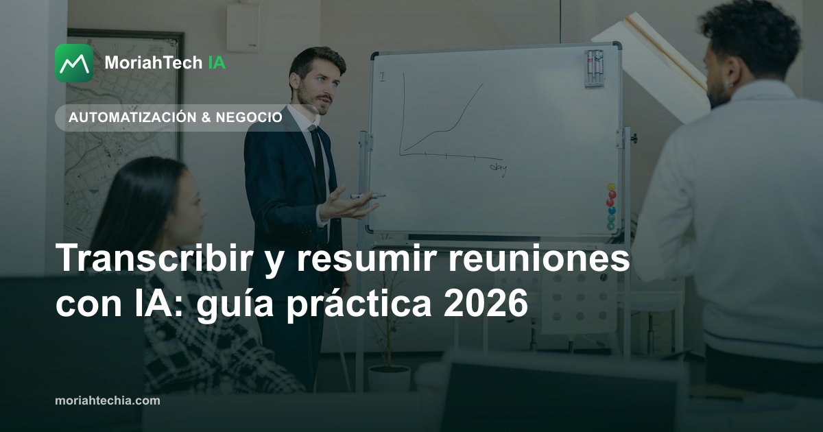 Transcribir y resumir reuniones con IA: guía práctica 2026
